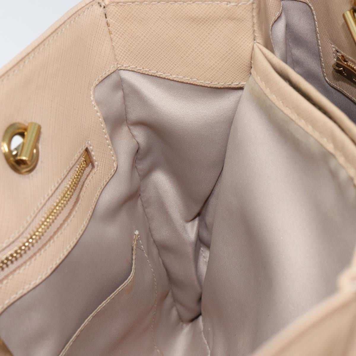 Salvatore Ferragamo Vala Leather Beige Leather Shoulder Bag Bag (Pre-Owned)