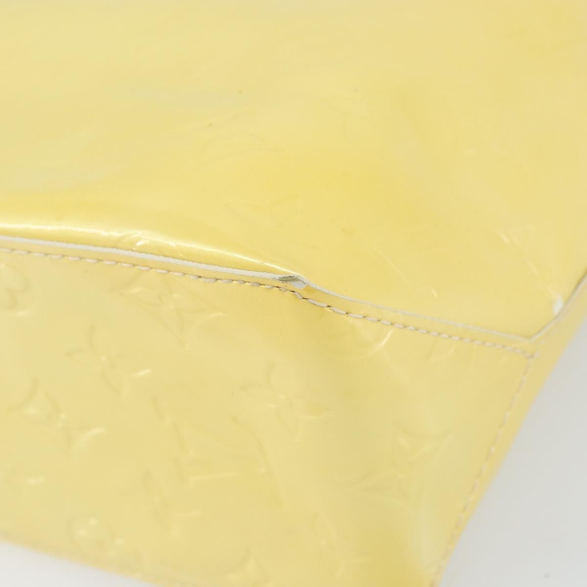 Louis Vuitton Reade Monogram Vernis Yellow Patent_Leather Handbag (Pre-Owned)