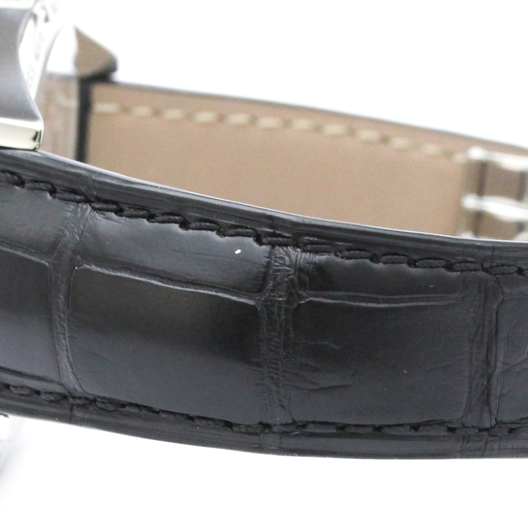 Tag Heuer Carrera Calibre 01 Manual Stainless Steel And Alligator Watch (Pre-Owned)