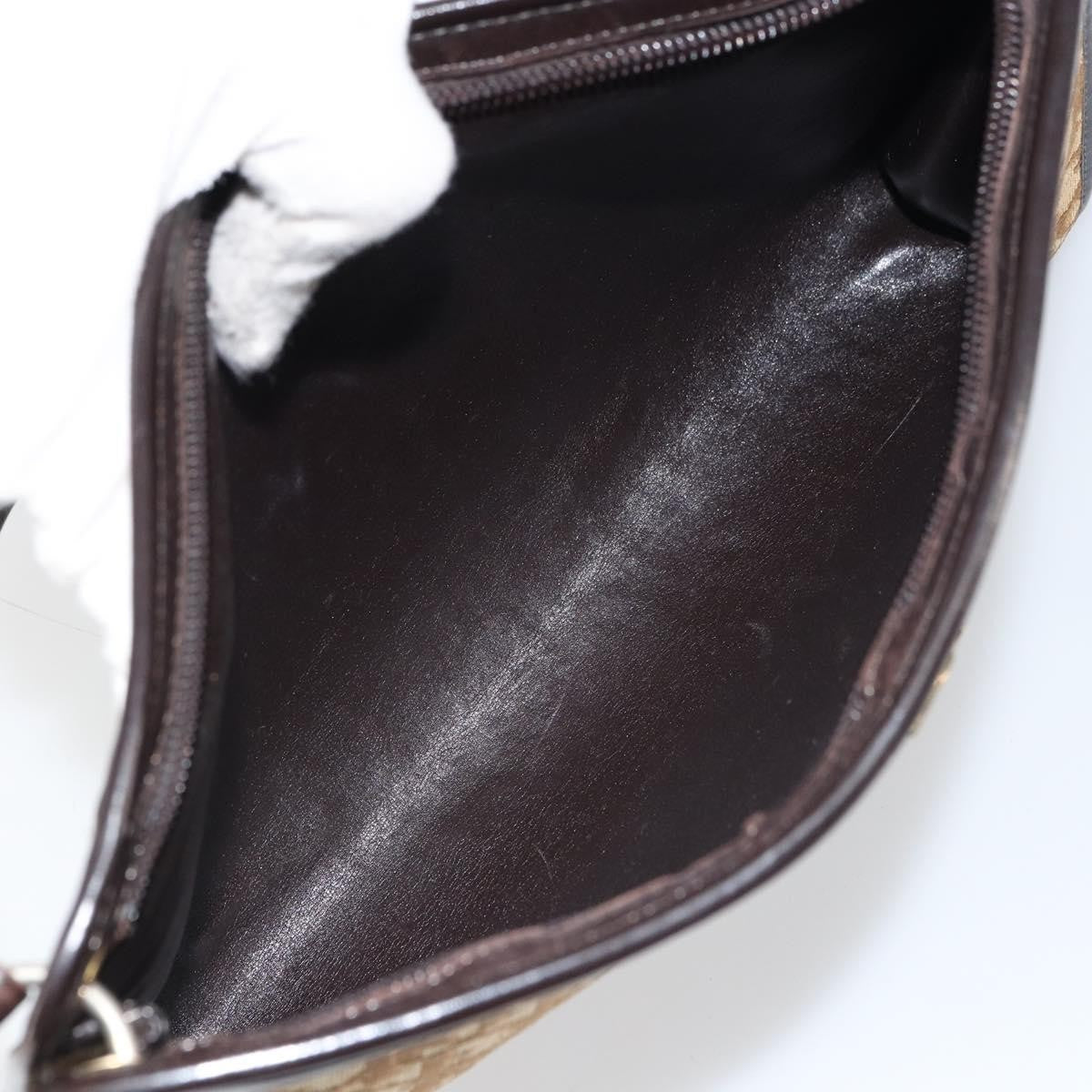 Christian Dior Vintage Trotter Diorissimo Canvas Beige Canvas Shoulder Bag Bag (Pre-Owned)