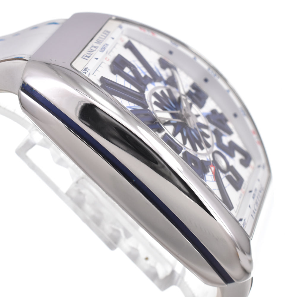 Franck Muller Vanguard Yachting Automatic Stainless Steel And Rubber Watch (Pre-Owned)