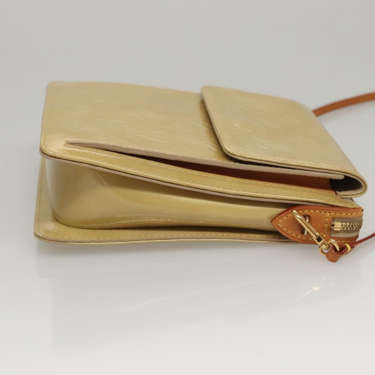 Louis Vuitton Mott Monogram Vernis Beige Patent_Leather Clutche & Pouche Bag (Pre-Owned)