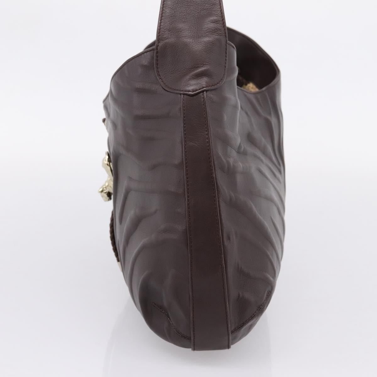 Cartier Panthère Shoulder Leather Brown Leather Shoulder Bag Bag (Pre-Owned)