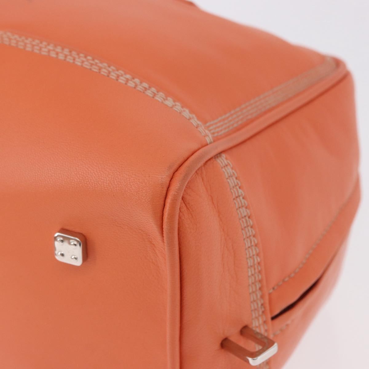 Loewe Anagram Leather Orange Leather Handbag (Pre-Owned)