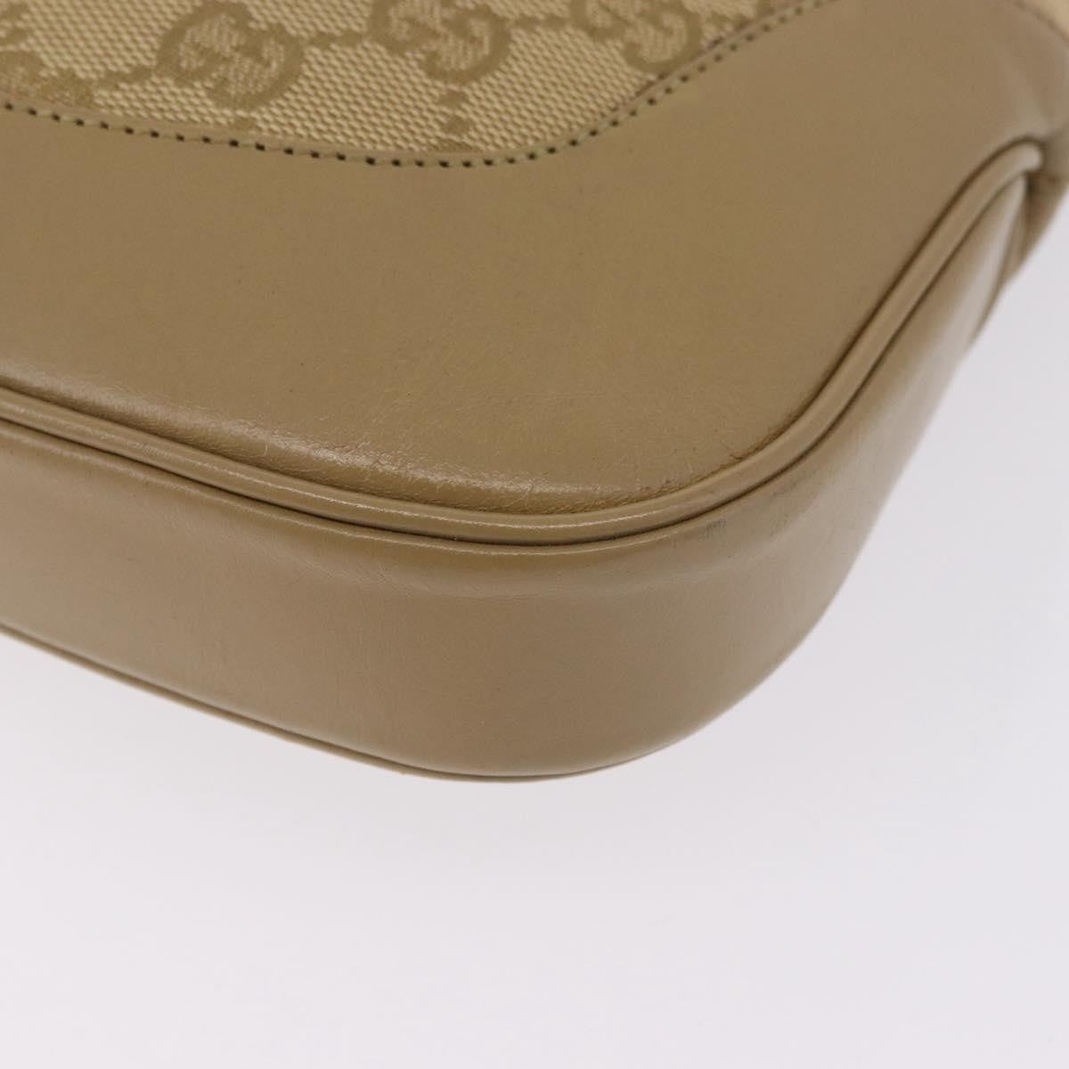 Gucci Jackie Canvas Beige Canvas Handbag (Pre-Owned)