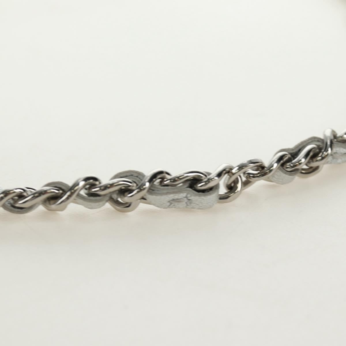 Chanel Cc Star Flap Chain Belt Quilted Lambskin Silver Leather Clutche & Pouche Bag (Pre-Owned)