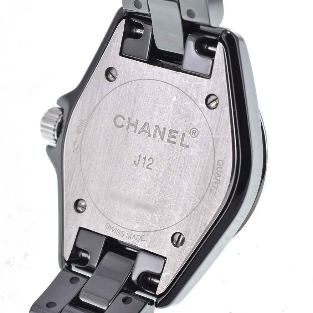 Chanel J12 Quartz Ceramic And Stainless Steel With Diamond Markers Watch (Pre-Owned)