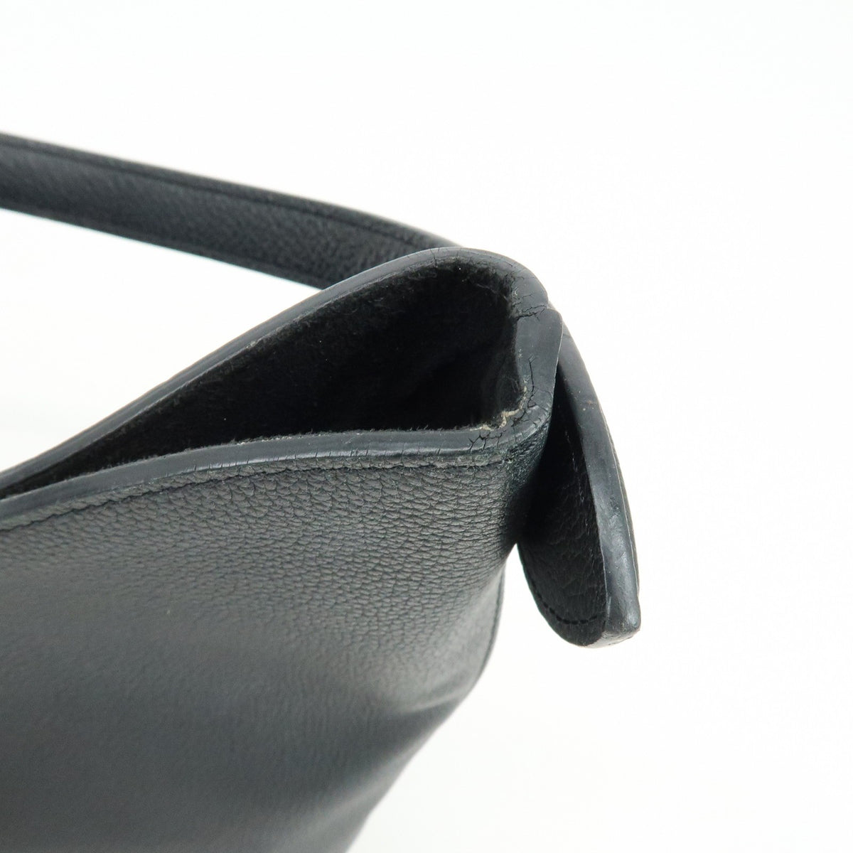 Louis Vuitton Lockme Hobo Leather Black Leather Shoulder Bag Bag (Pre-Owned)