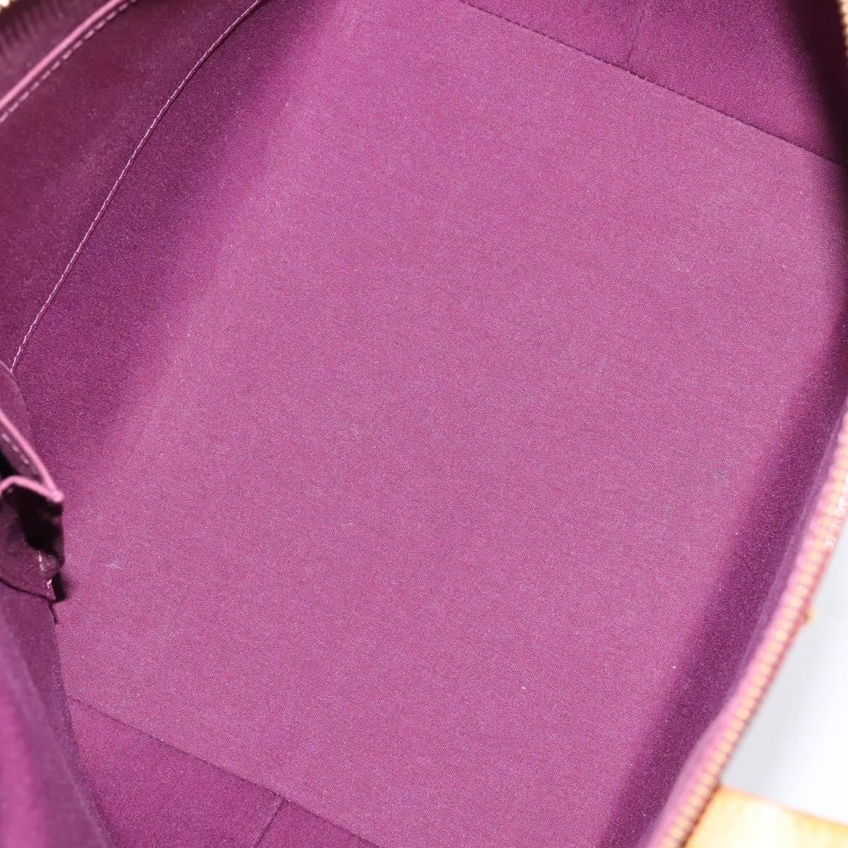 Louis Vuitton Bellevue Monogram Vernis Purple Patent_Leather Handbag (Pre-Owned)
