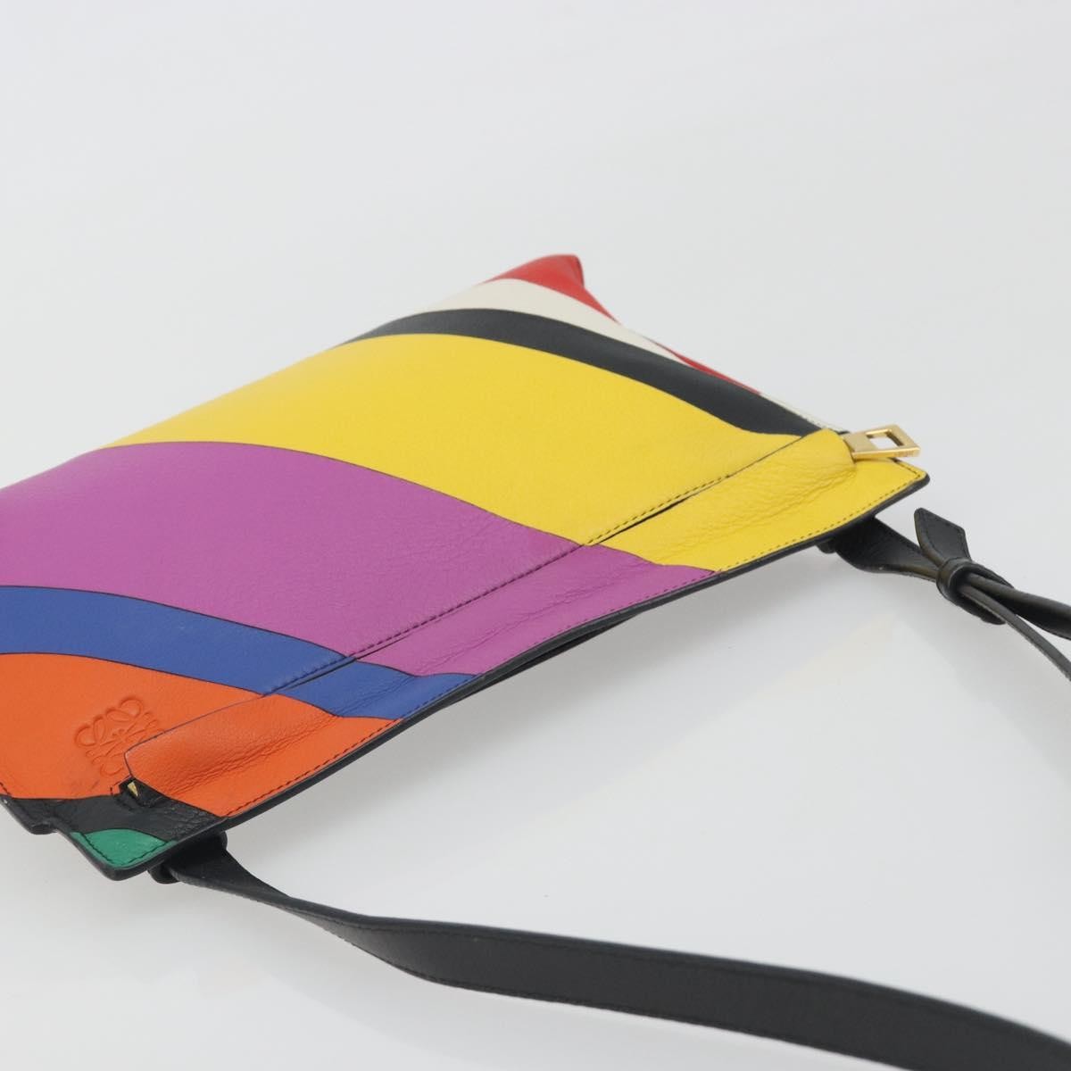 Loewe T Messenger Leather Multicolour Leather Shoulder Bag Bag (Pre-Owned)