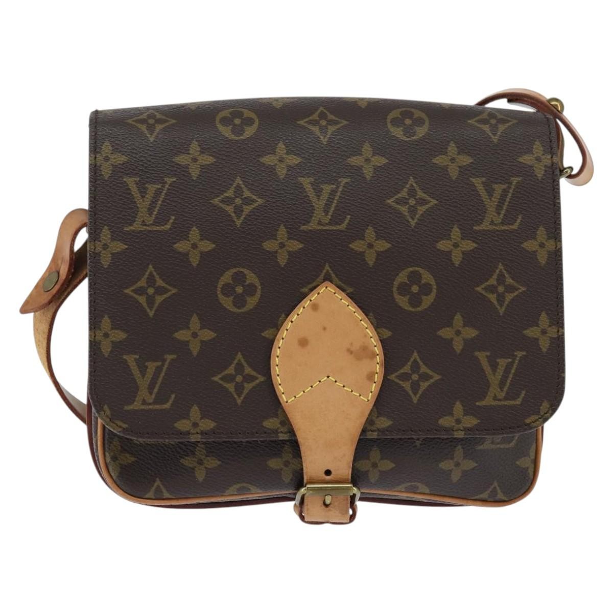 Louis Vuitton Cartouchiere Monogram Canvas Brown Canvas Shoulder Bag Bag (Pre-Owned)