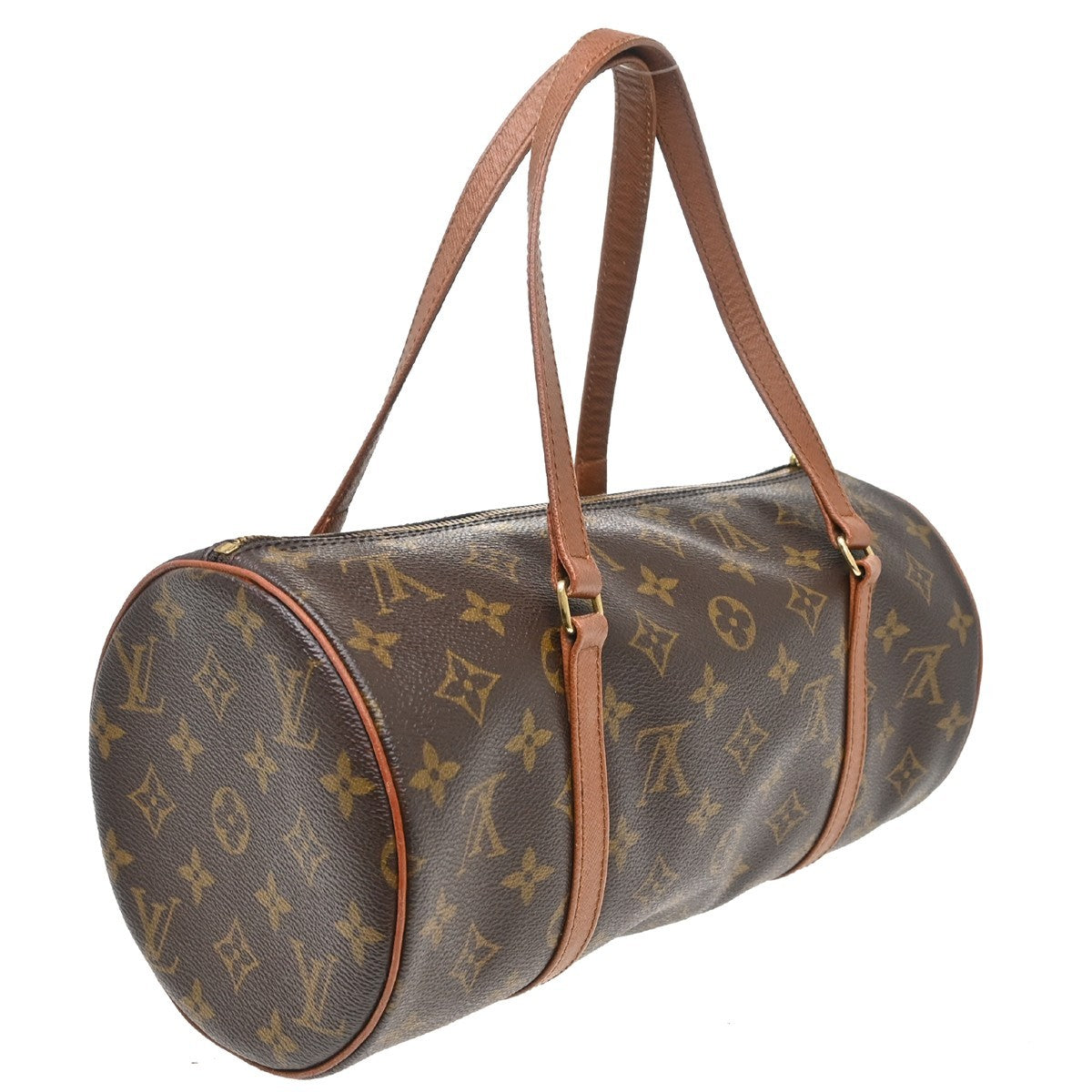 Louis Vuitton Papillon Monogram Canvas Brown Canvas Handbag (Pre-Owned)