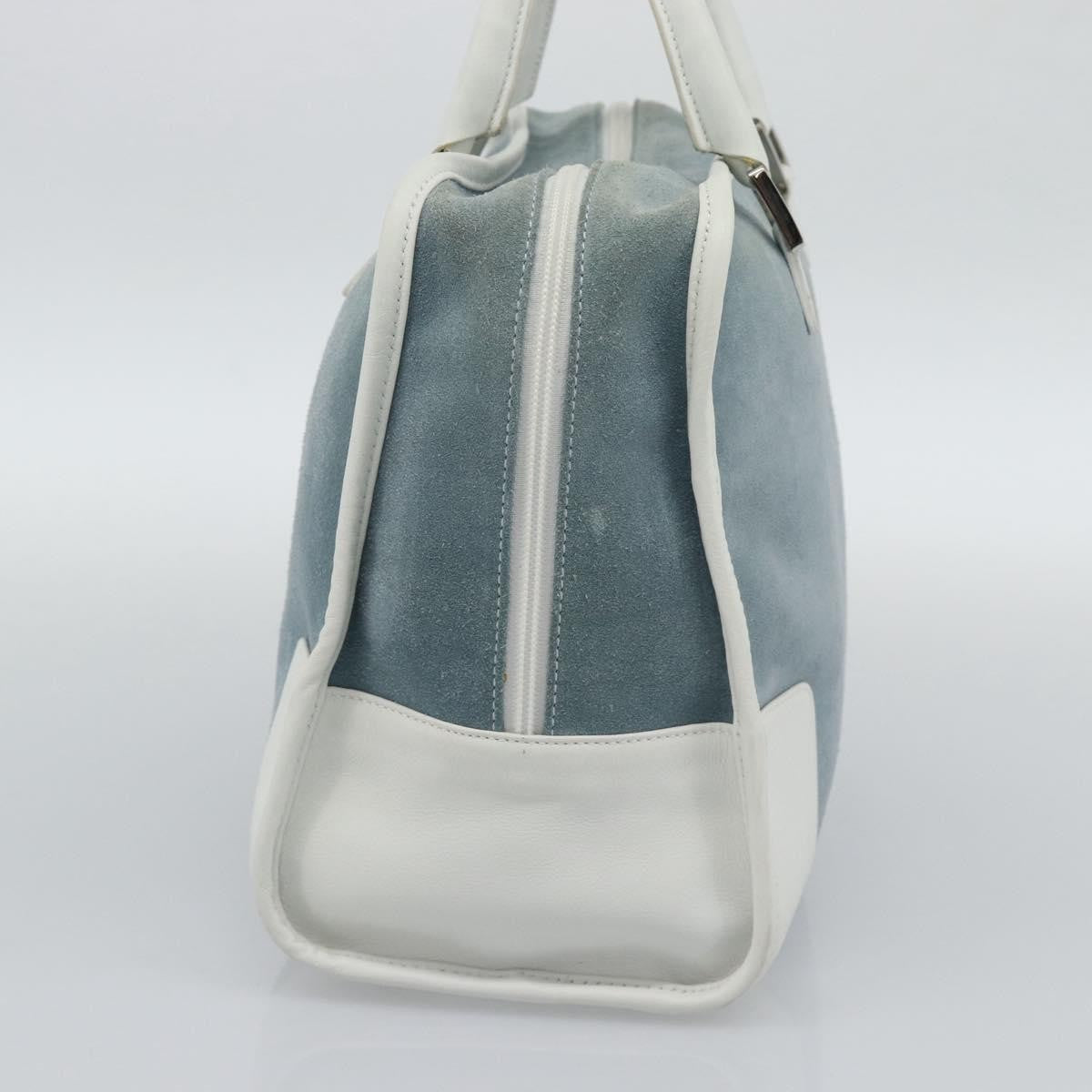 Loewe Amazona Suede Blue Suede Handbag (Pre-Owned)