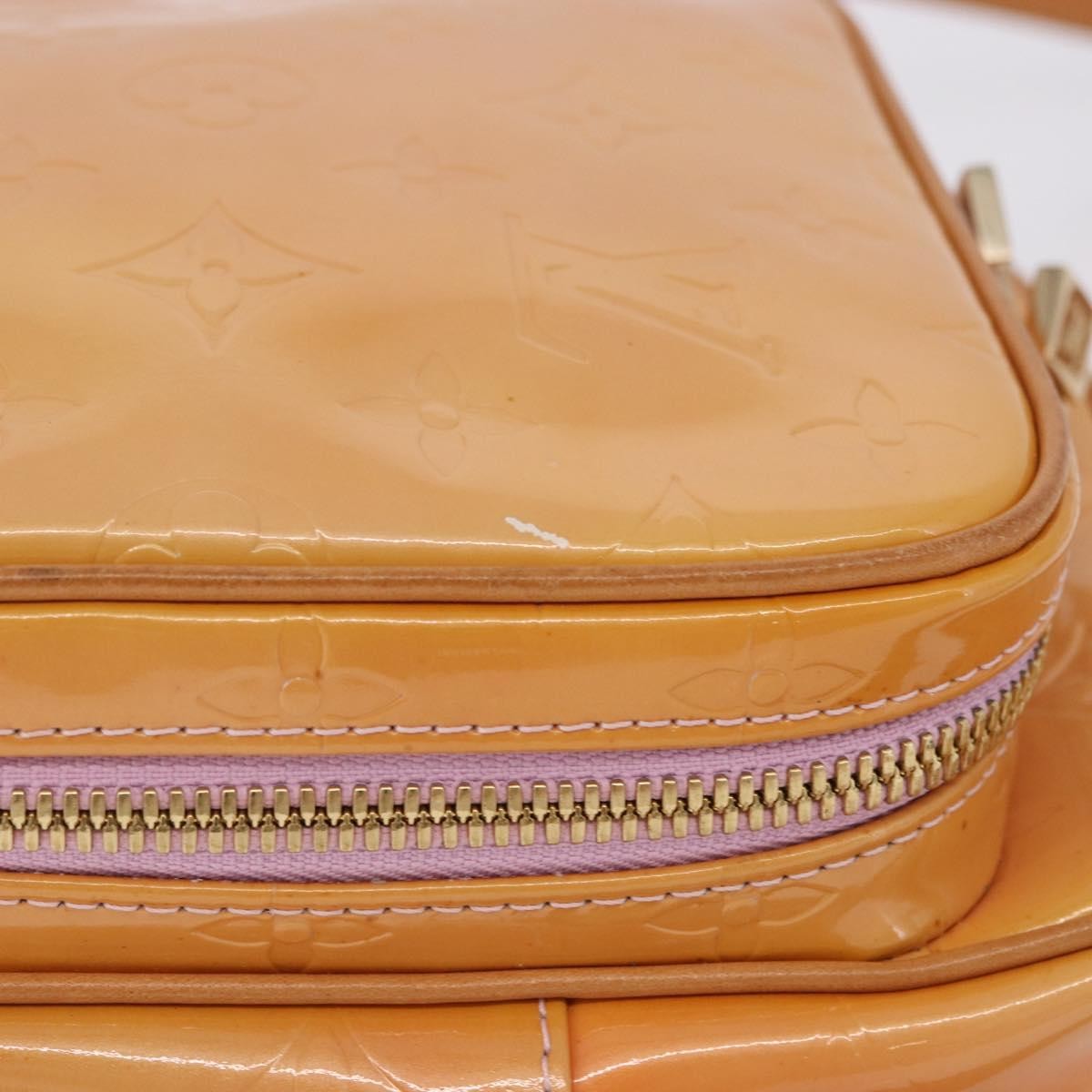 Louis Vuitton Wooster Monogram Vernis Yellow Patent_Leather Shoulder Bag Bag (Pre-Owned)