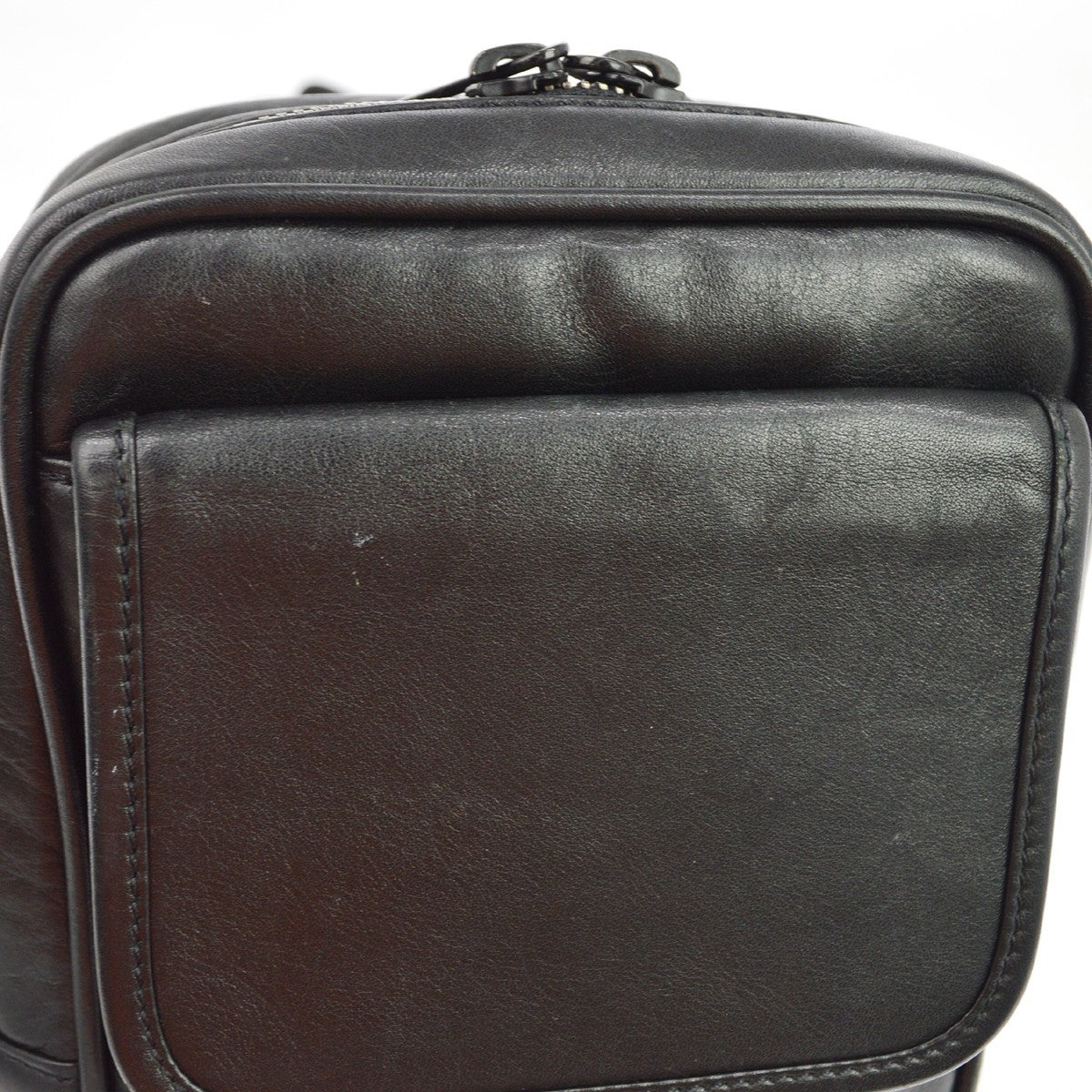 Louis Vuitton Peonia Leather Black Leather Crossbody Bag Bag (Pre-Owned)