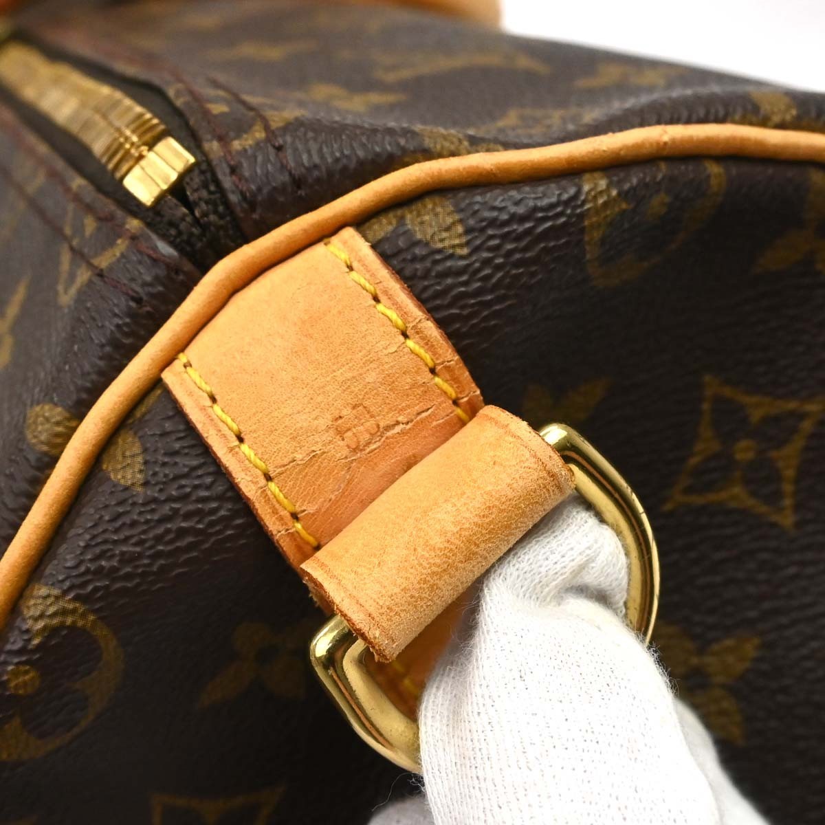 Louis Vuitton Keepall Bandouliere Monogram Canvas Brown Canvas Travel Bag Bag (Pre-Owned)
