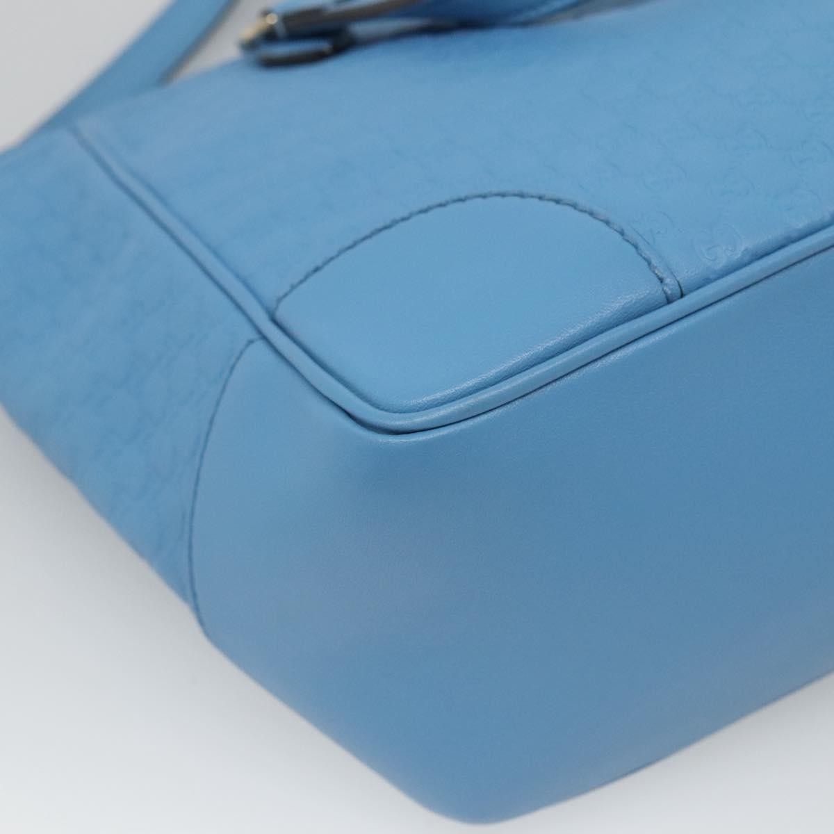 Gucci Bree Convertible Tote Microguccissima Leather Blue Leather Tote Bag Bag (Pre-Owned)