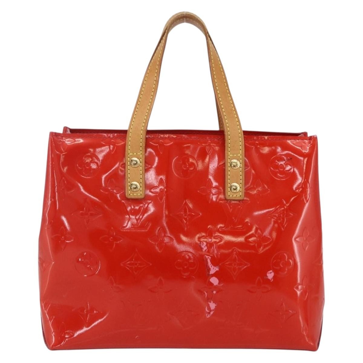 Louis Vuitton Reade Monogram Vernis Red Patent_Leather Handbag (Pre-Owned)