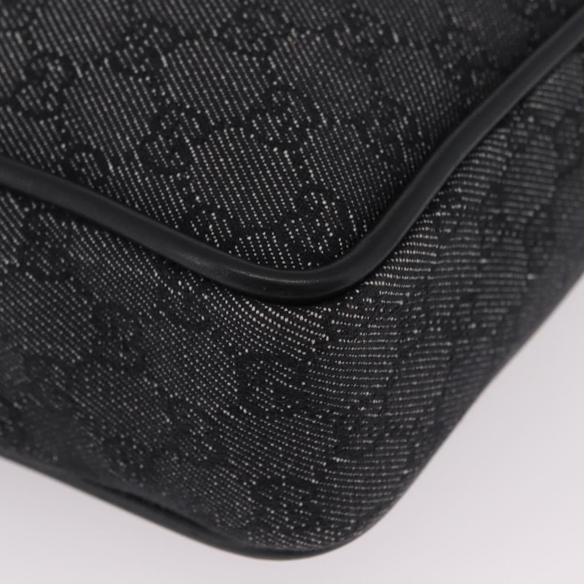 Gucci Gg Canvas Canvas Black Canvas Tote Bag Bag (Pre-Owned)