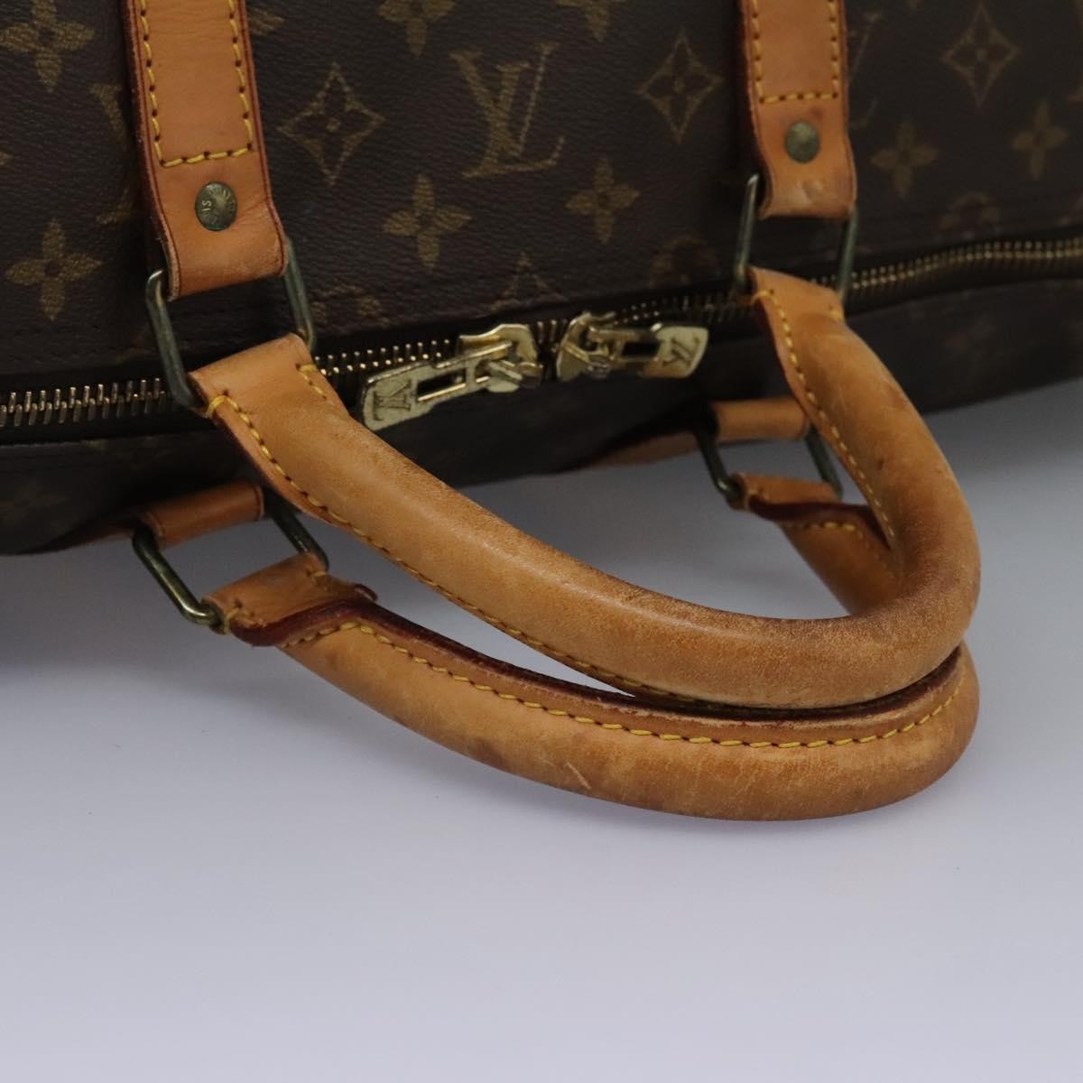 Louis Vuitton Keepall Monogram Canvas Brown Canvas Travel Bag Bag (Pre-Owned)