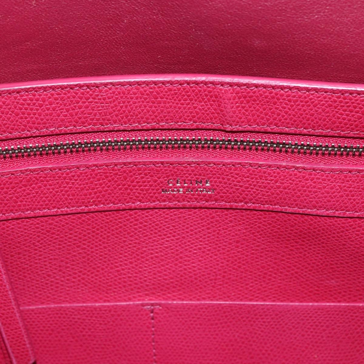 Celine Phantom Cabas Leather With Shearling Pink Leather Tote Bag Bag (Pre-Owned)