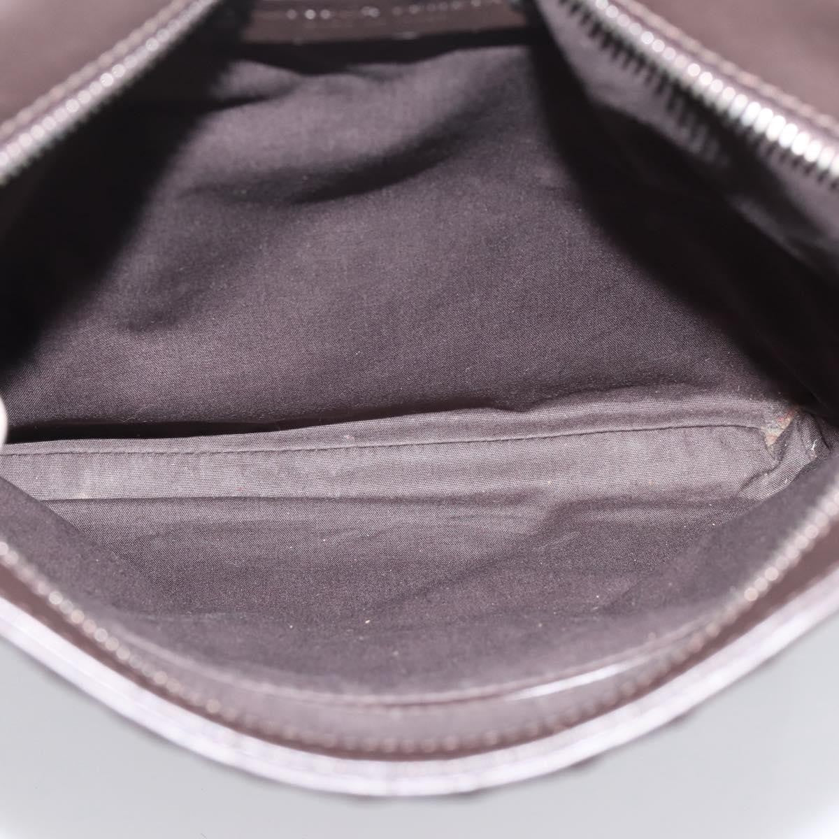 Bottega Veneta Flat Messenger Intrecciato Nappa Brown Leather Handbag (Pre-Owned)