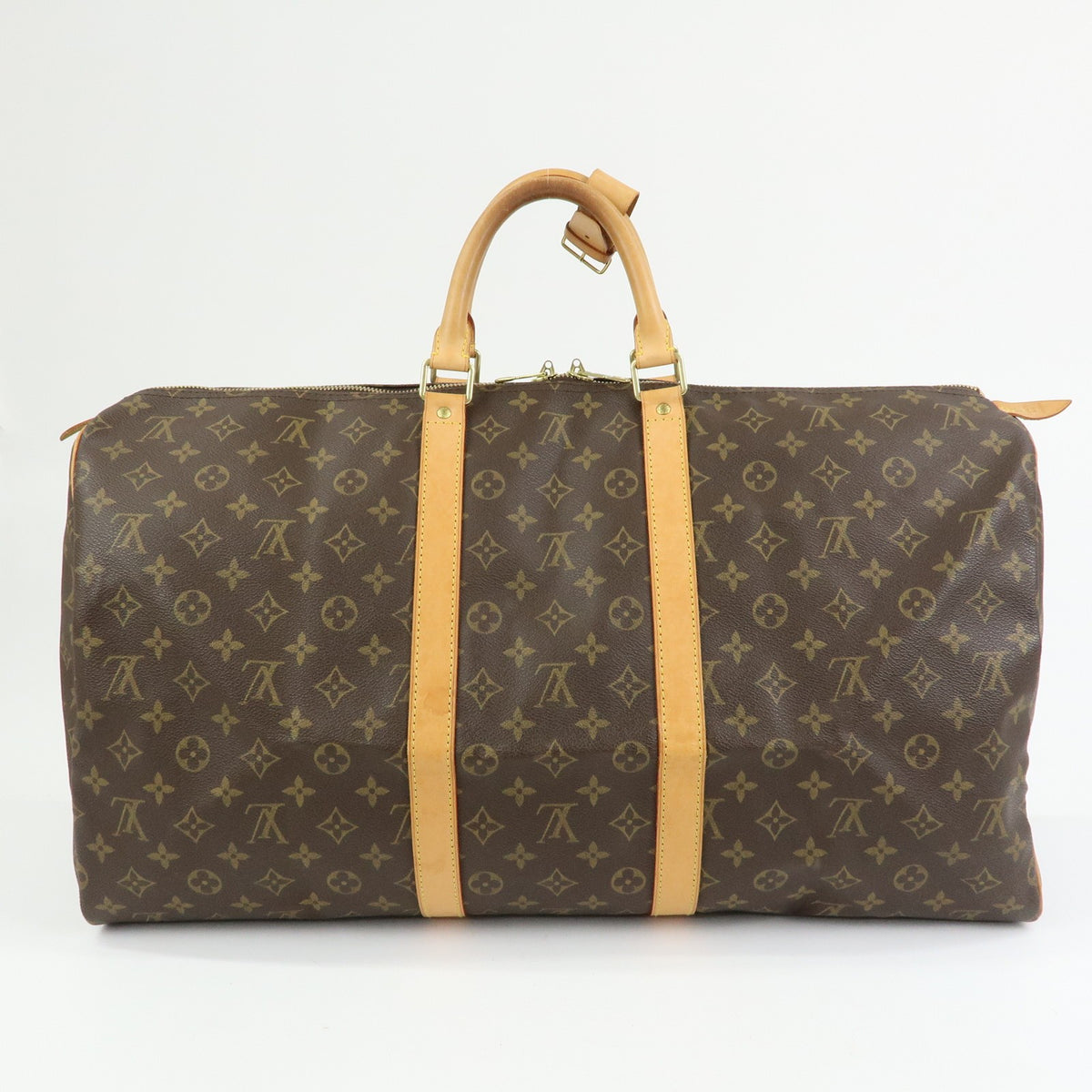 Louis Vuitton Keepall Monogram Canvas Brown Canvas Travel Bag Bag (Pre-Owned)