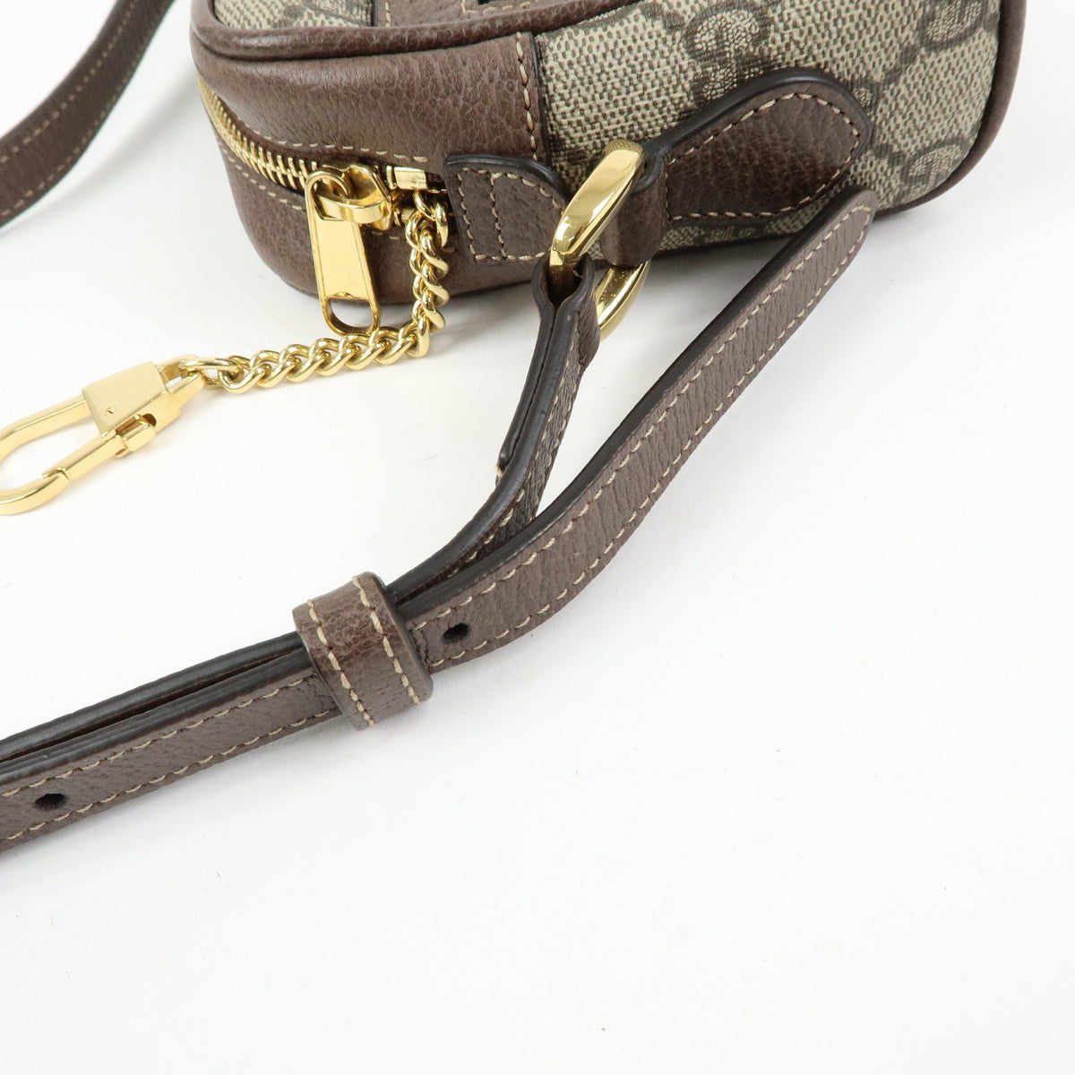 Gucci Ophidia Gg Coated Canvas Beige Canvas Shoulder Bag Bag (Pre-Owned)