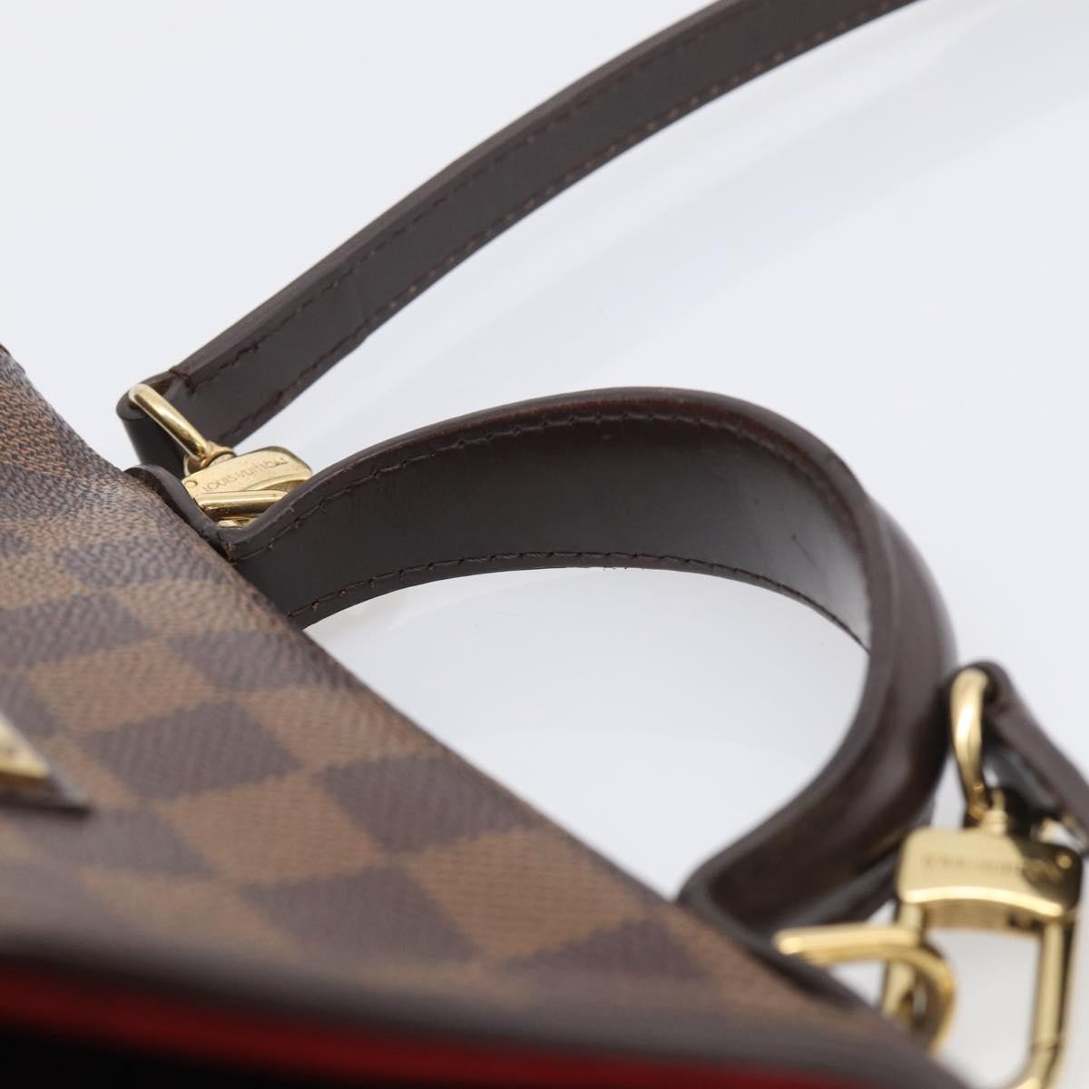 Louis Vuitton Bergamo Damier Brown Canvas Handbag (Pre-Owned)