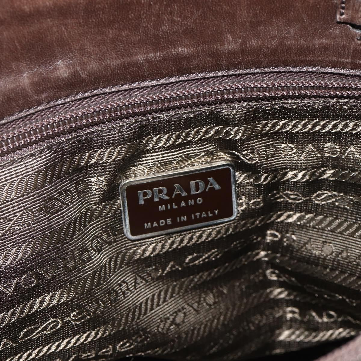 Prada Zip Tote Tessuto Khaki Nylon Tote Bag Bag (Pre-Owned)