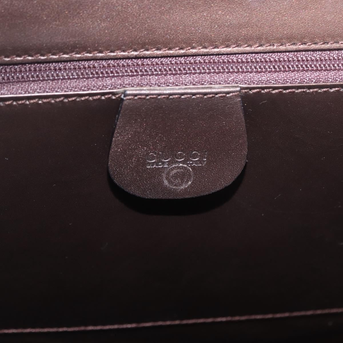 Gucci Vintage Leather Brown Leather Shoulder Bag Bag (Pre-Owned)