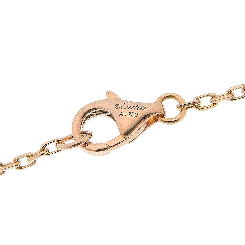 Cartier Love Interlocking Pave 18K Rose Gold And Diamonds Gold Pink_Gold Necklace Jewelry (Pre-Owned)