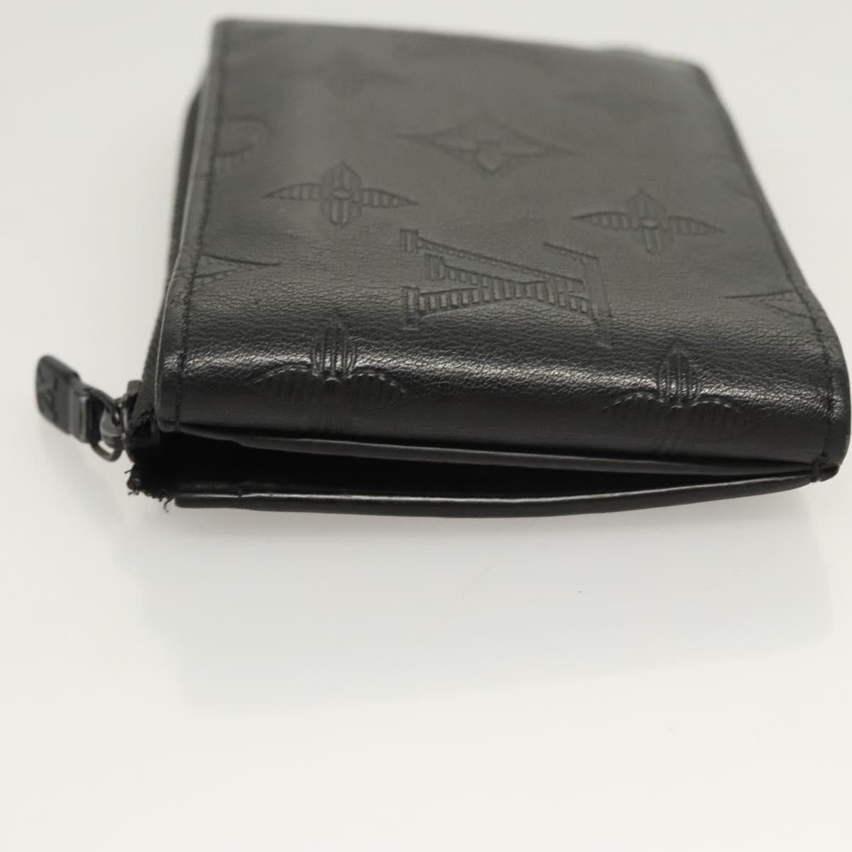 Louis Vuitton Hybrid Monogram Shadow Leather Black Leather Wallets Accessory (Pre-Owned)
