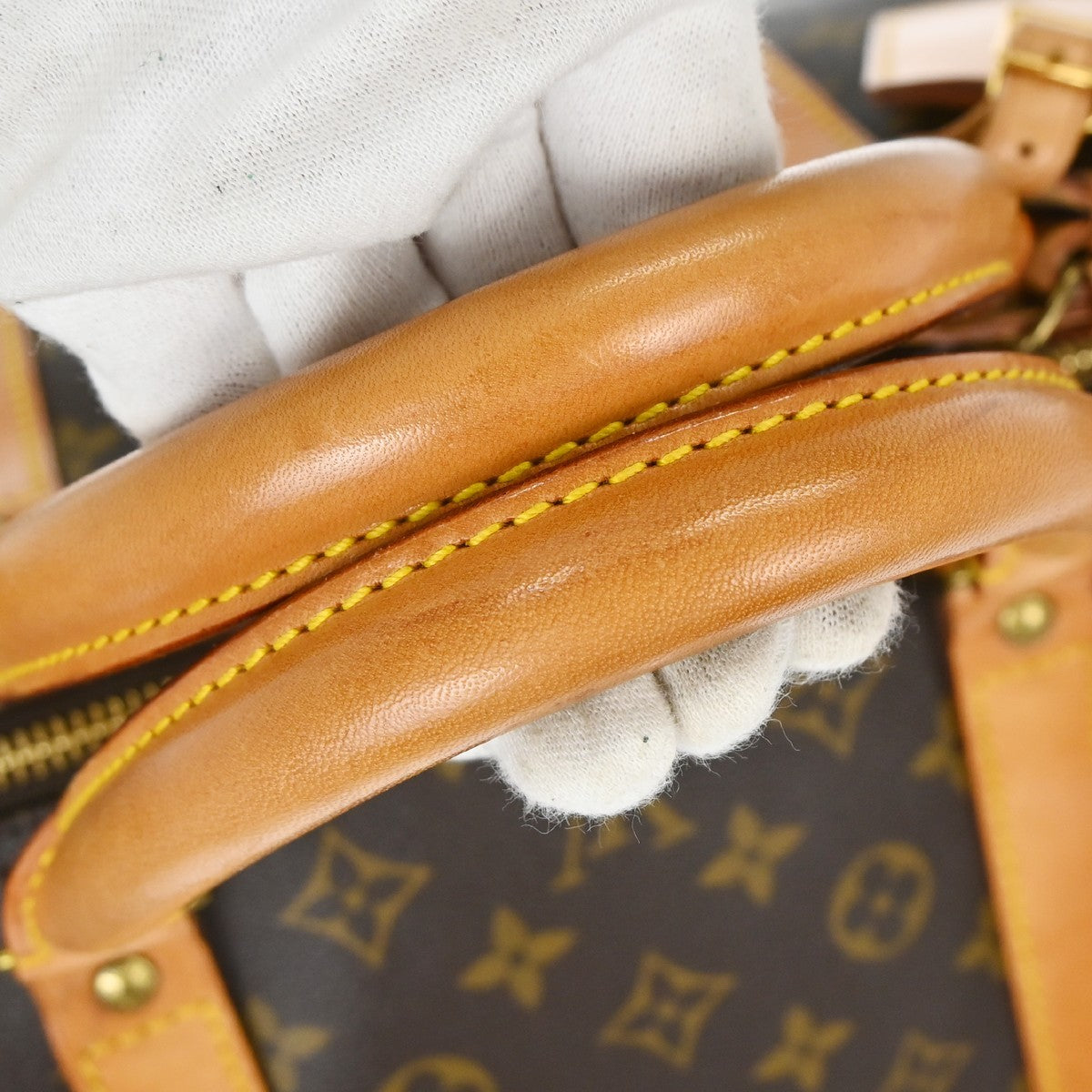 Louis Vuitton Keepall Monogram Brown Canvas Travel Bag Bag (Pre-Owned)