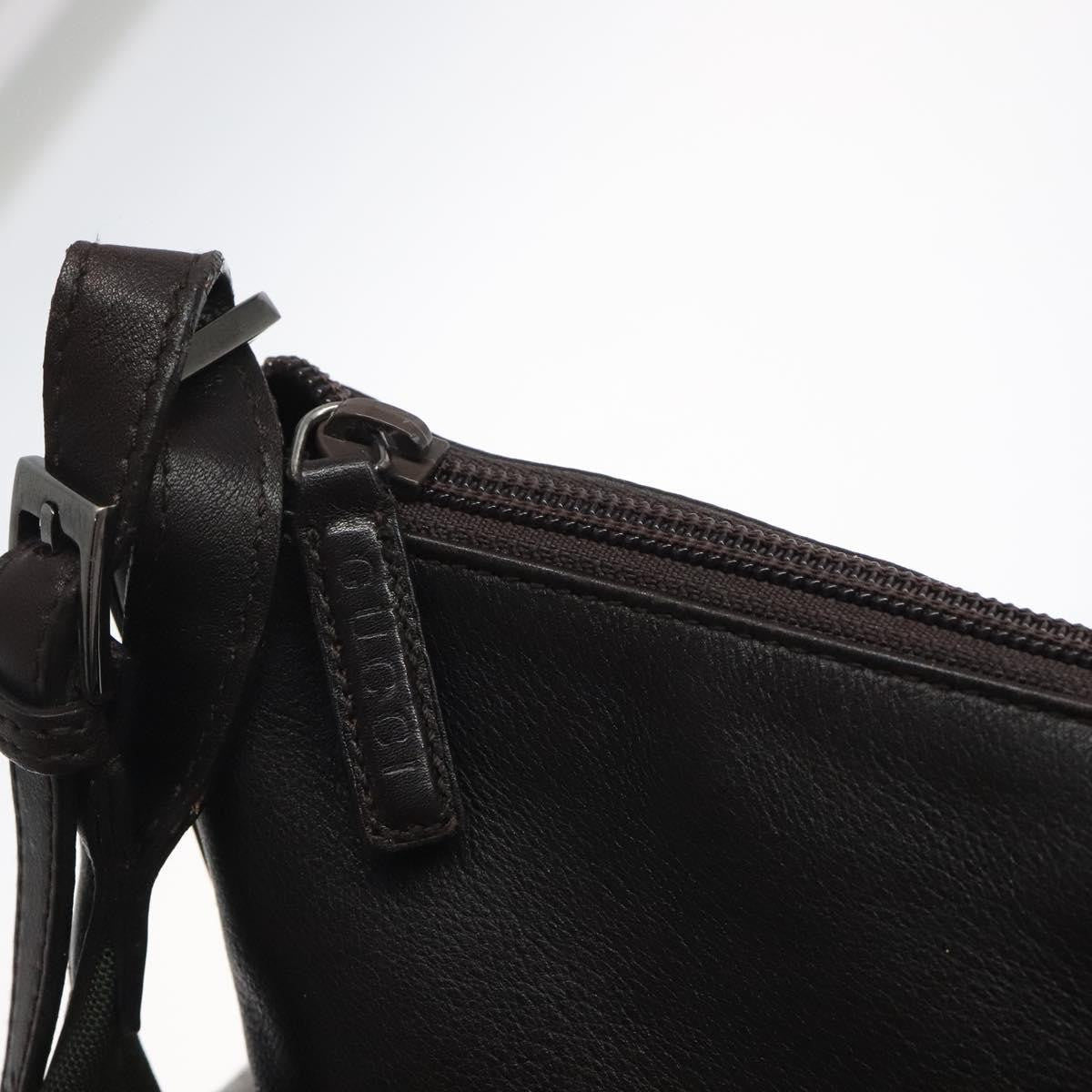 Gucci Vintage Leather Brown Leather Shoulder Bag Bag (Pre-Owned)