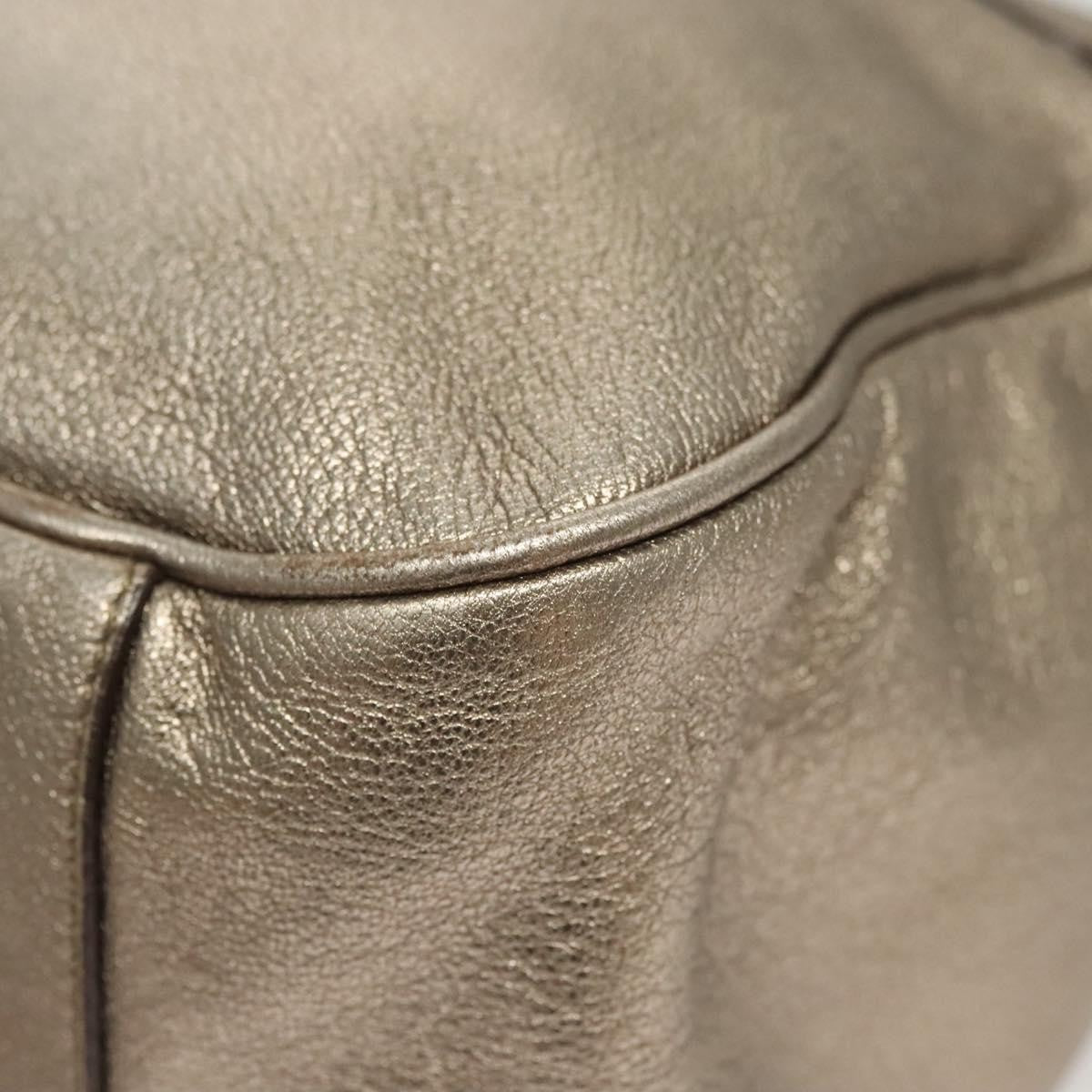 Salvatore Ferragamo Sofia Satchel Leather Gold Leather Shoulder Bag Bag (Pre-Owned)