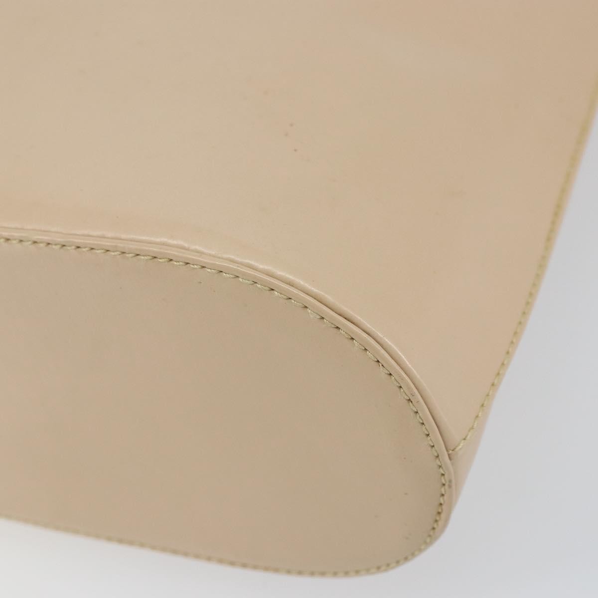 Salvatore Ferragamo Gancini Leather Beige Leather Shoulder Bag Bag (Pre-Owned)