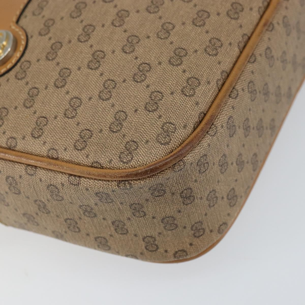Gucci Micro Gg Supreme Gg Canvas Beige Pvc Shoulder Bag Bag (Pre-Owned)