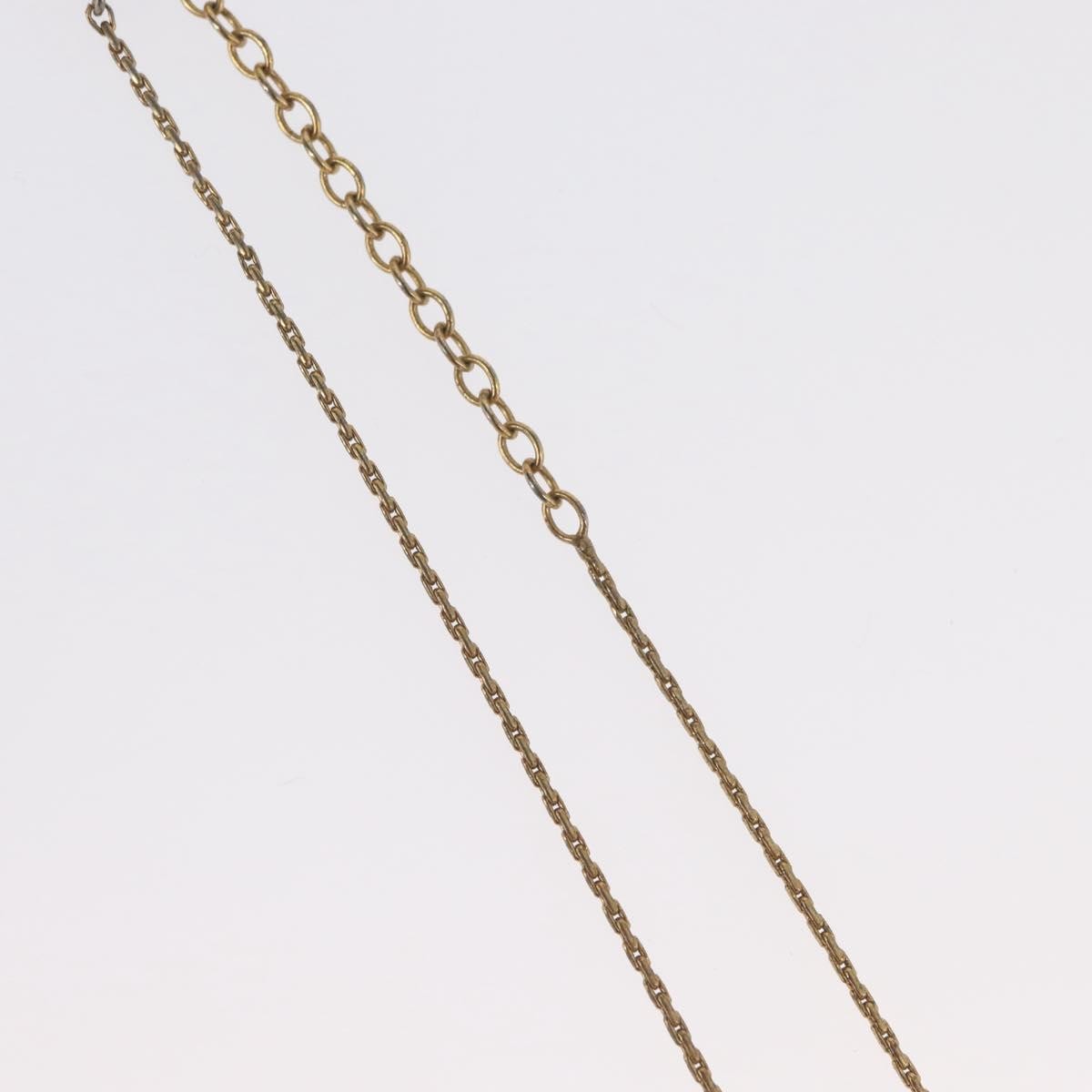 Christian Dior Cd Pendant Metal And Crystals Gold Metal Necklace Jewelry (Pre-Owned)