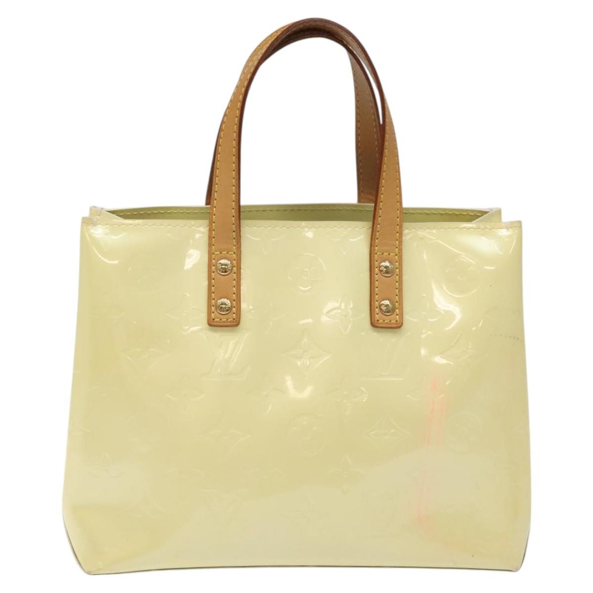 Louis Vuitton Reade Monogram Vernis Beige Patent_Leather Handbag (Pre-Owned)