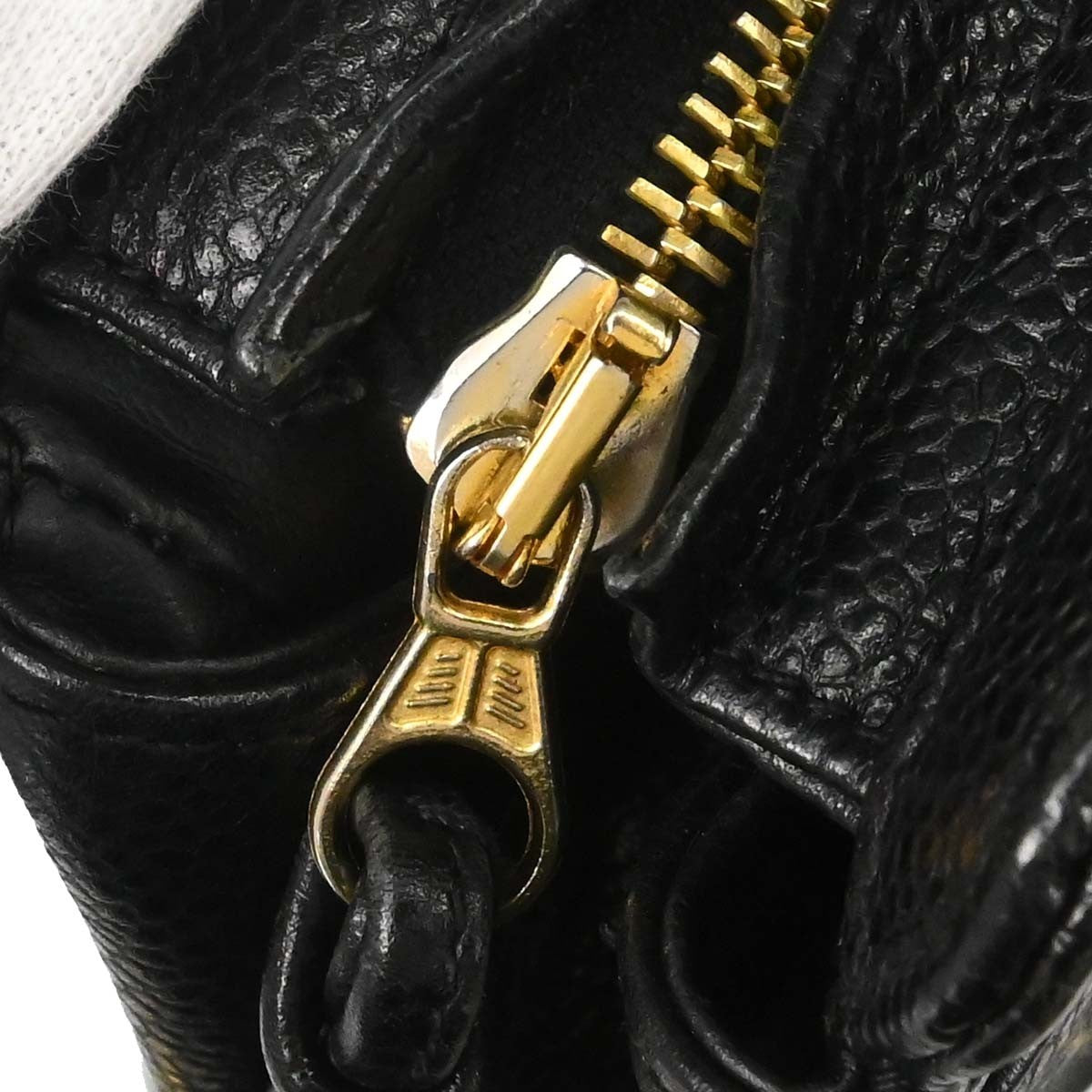 Chanel Triple Cc Chain Shoulder Caviar Leather Black Leather Shoulder Bag Bag (Pre-Owned)