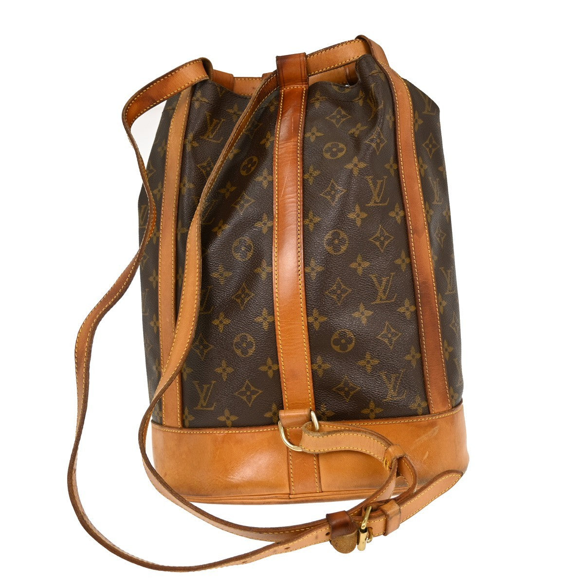 Louis Vuitton Randonnee Monogram Canvas Brown Canvas Backpack Bag (Pre-Owned)