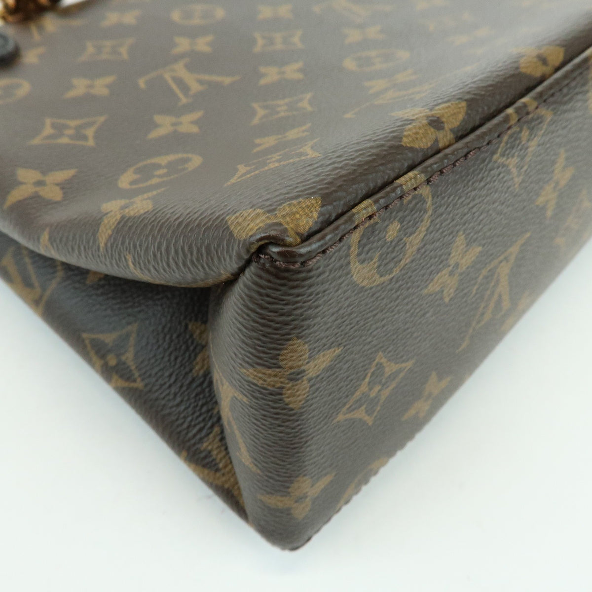 Louis Vuitton Marignan Monogram Canvas With Leather Brown Canvas Handbag (Pre-Owned)