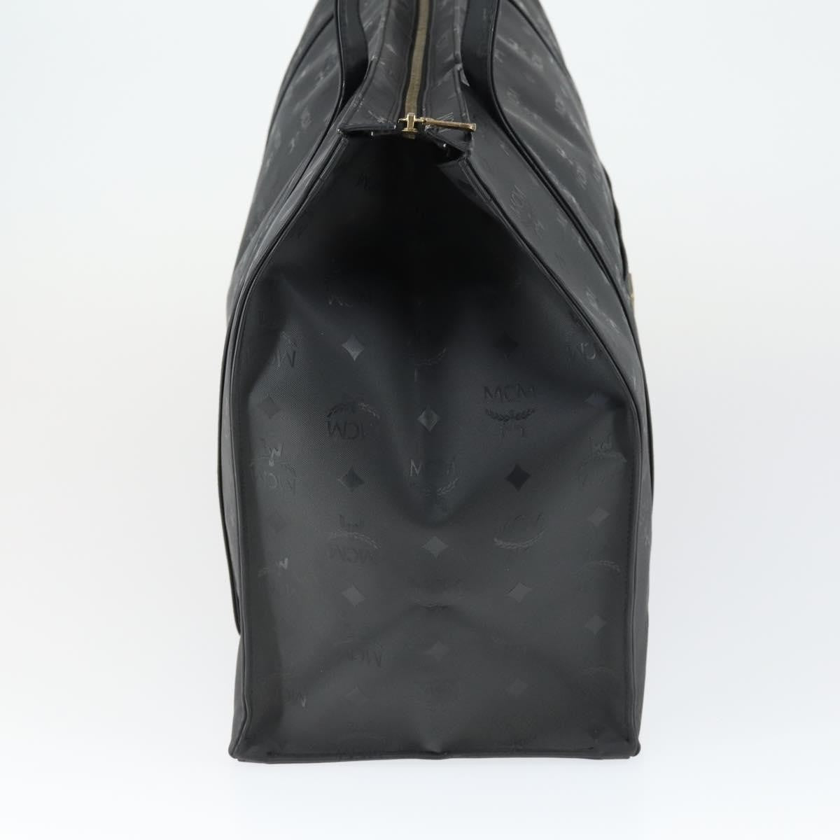 MCM Vintage Visetos Canvas Black Canvas Tote Bag Bag (Pre-Owned)