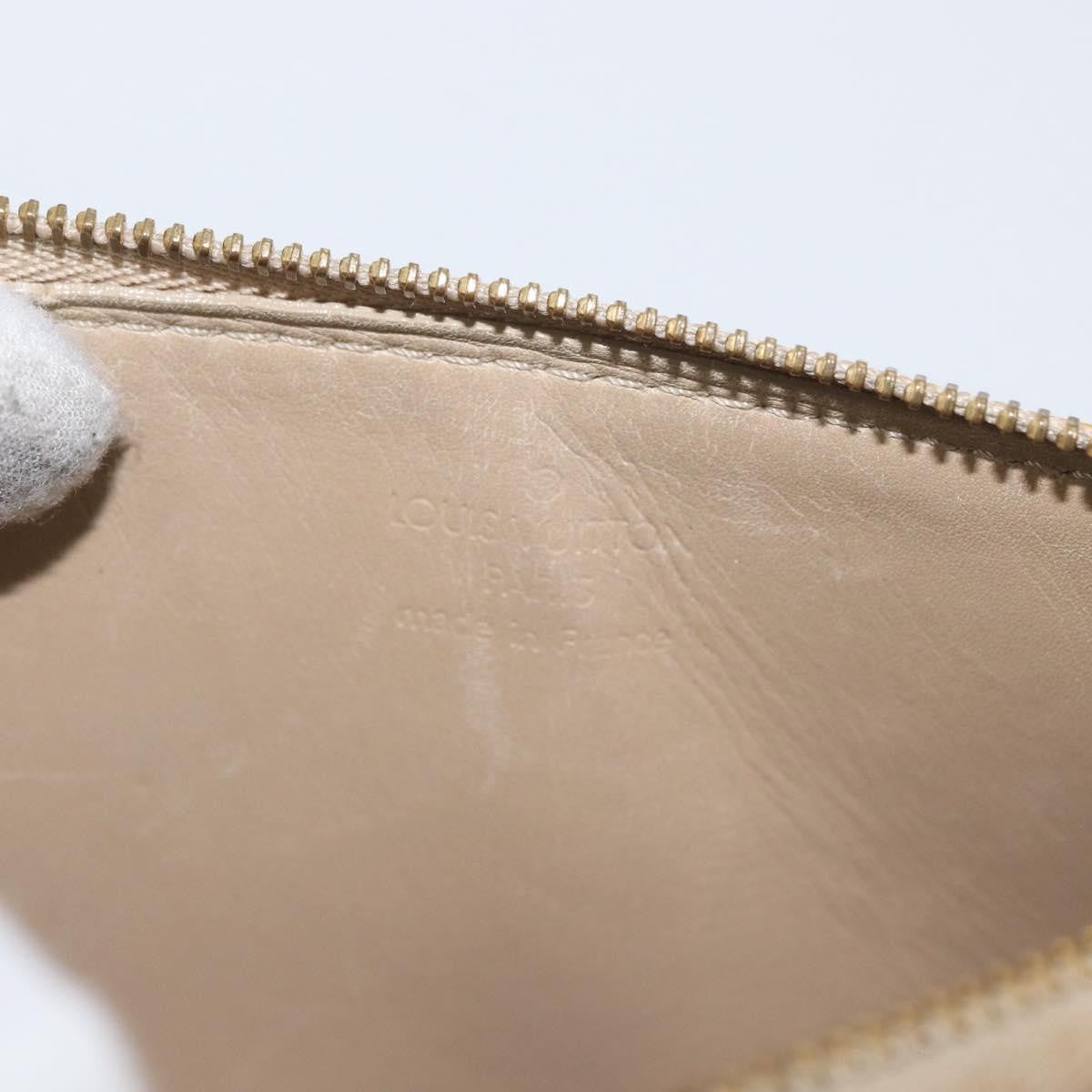 Louis Vuitton Lexington Pochette Monogram Vernis Beige Patent_Leather Clutche & Pouche Bag (Pre-Owned)