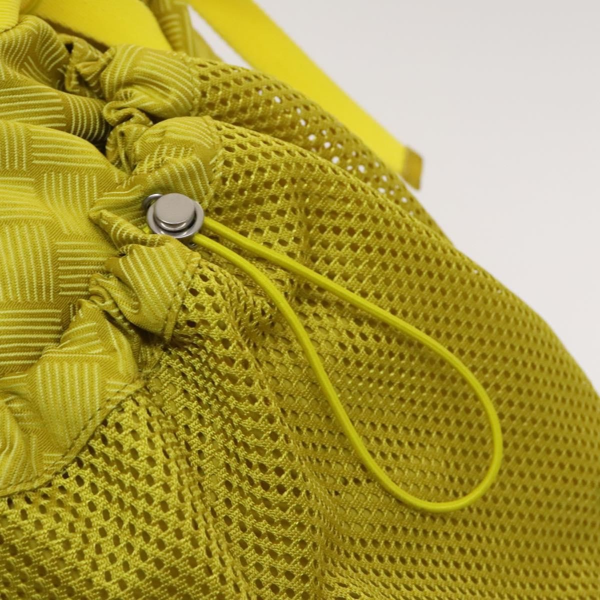 Bottega Veneta Vintage Nylon Yellow Nylon Backpack Bag (Pre-Owned)