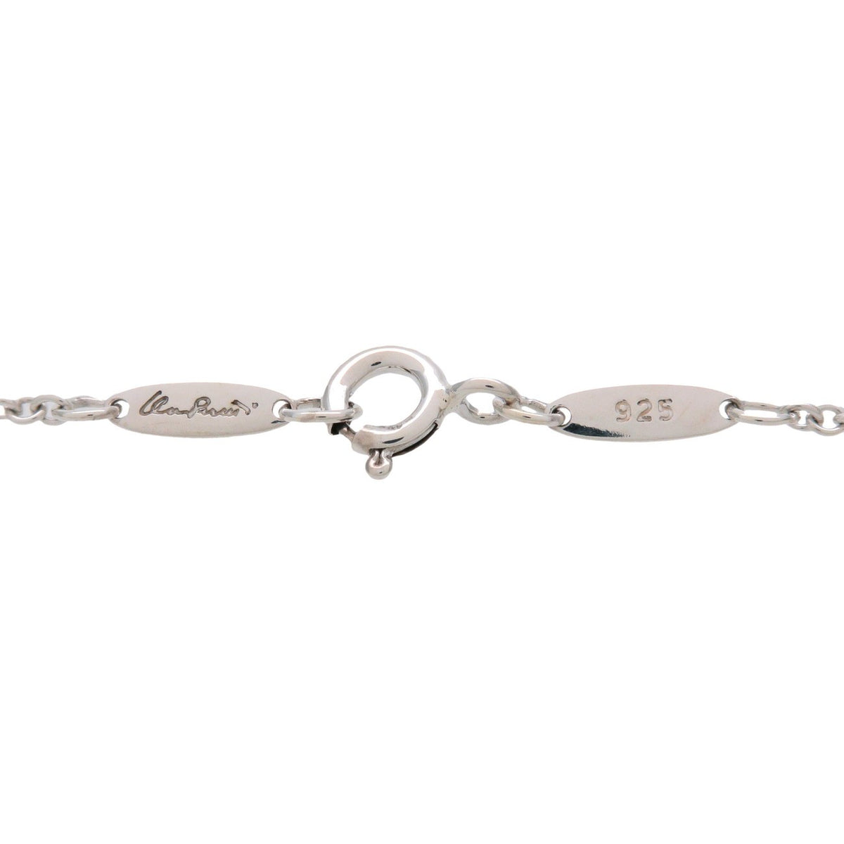 Tiffany & Co. Elsa Peretti Open Heart Pendant Sterling Silver Silver Sterling_Silver Necklace Jewelry (Pre-Owned)