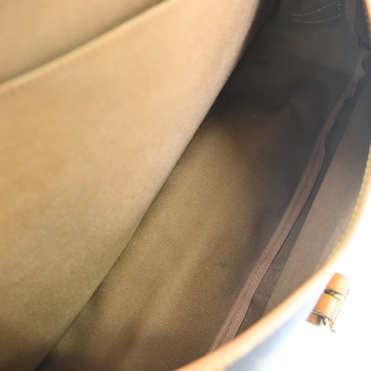 Louis Vuitton Saumur Monogram Canvas Brown Canvas Handbag (Pre-Owned)