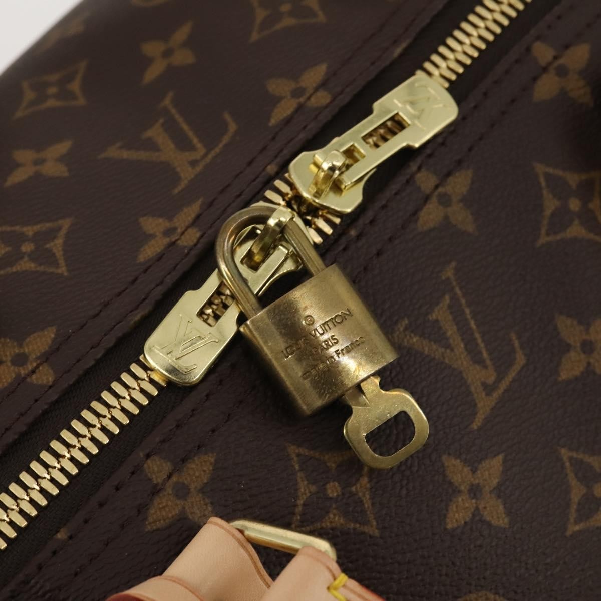 Louis Vuitton Keepall Monogram Canvas Brown Canvas Travel Bag Bag (Pre-Owned)