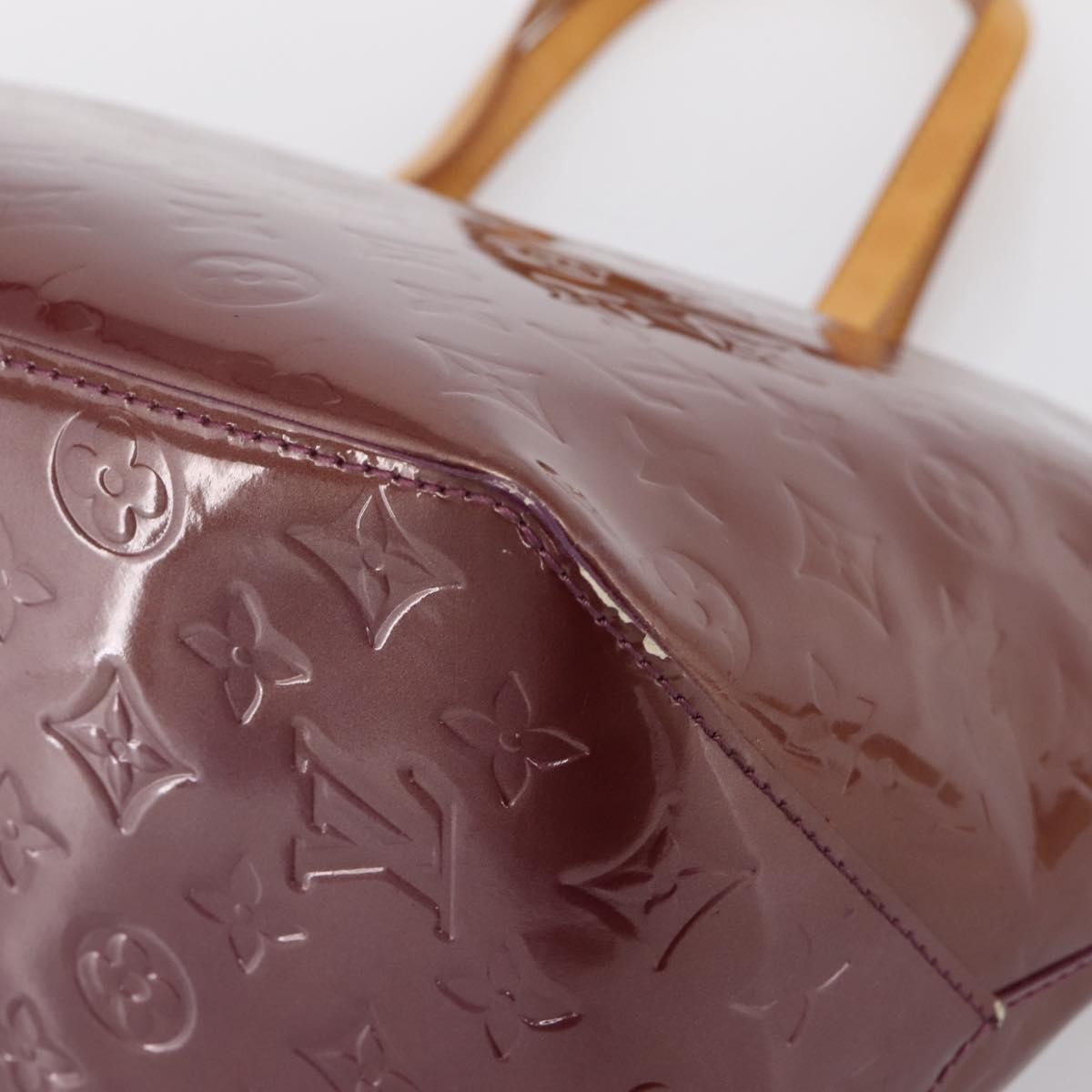 Louis Vuitton Bellevue Monogram Vernis Purple Patent_Leather Handbag (Pre-Owned)